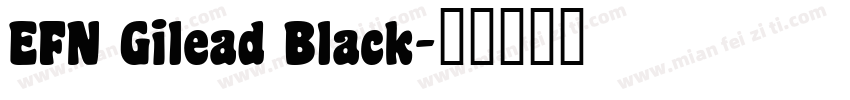 EFN Gilead Black字体转换